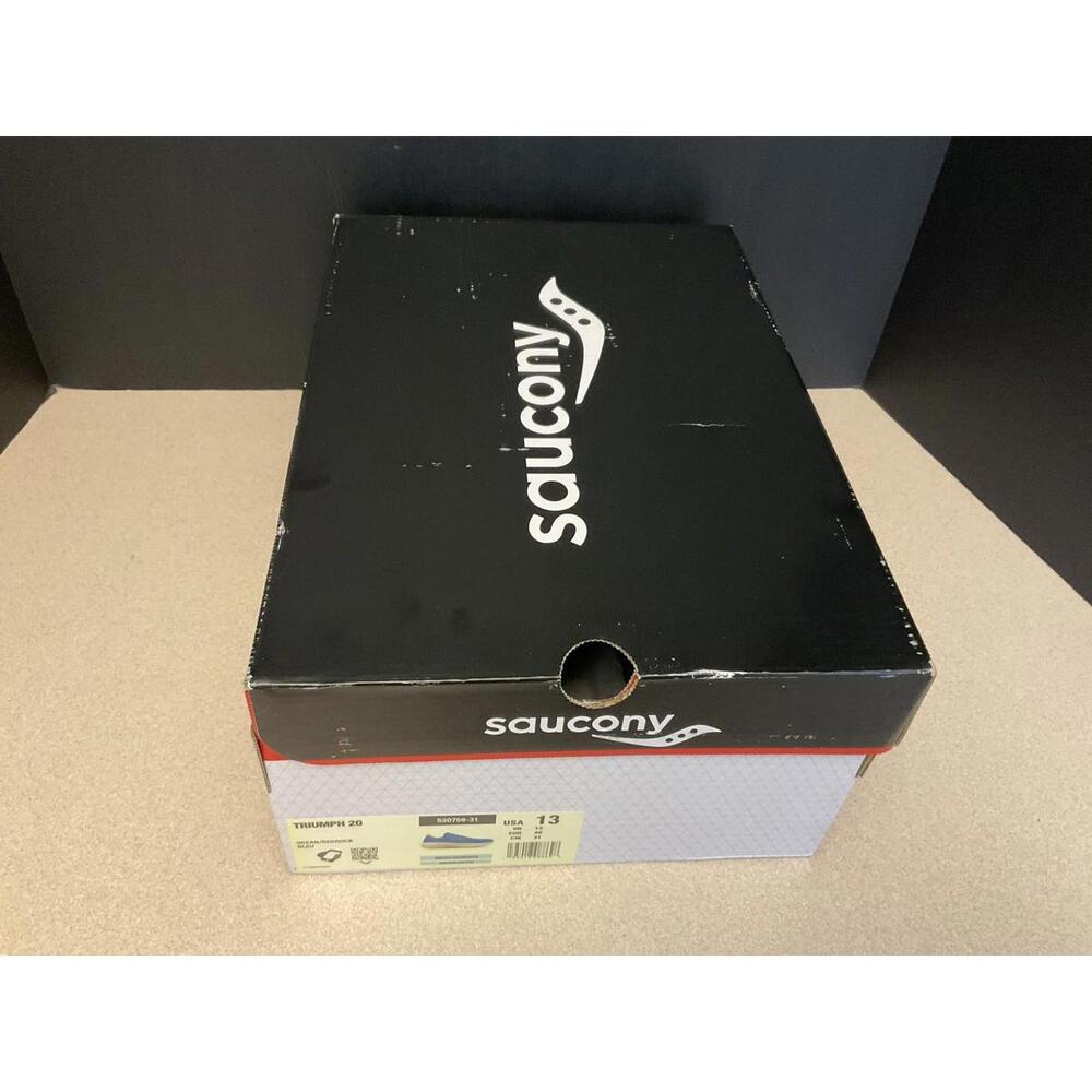 New! Mens Saucony Triumph 20 Ocean/Redrock Running Shoes. Size 13. Nice! - Picture 3 of 9